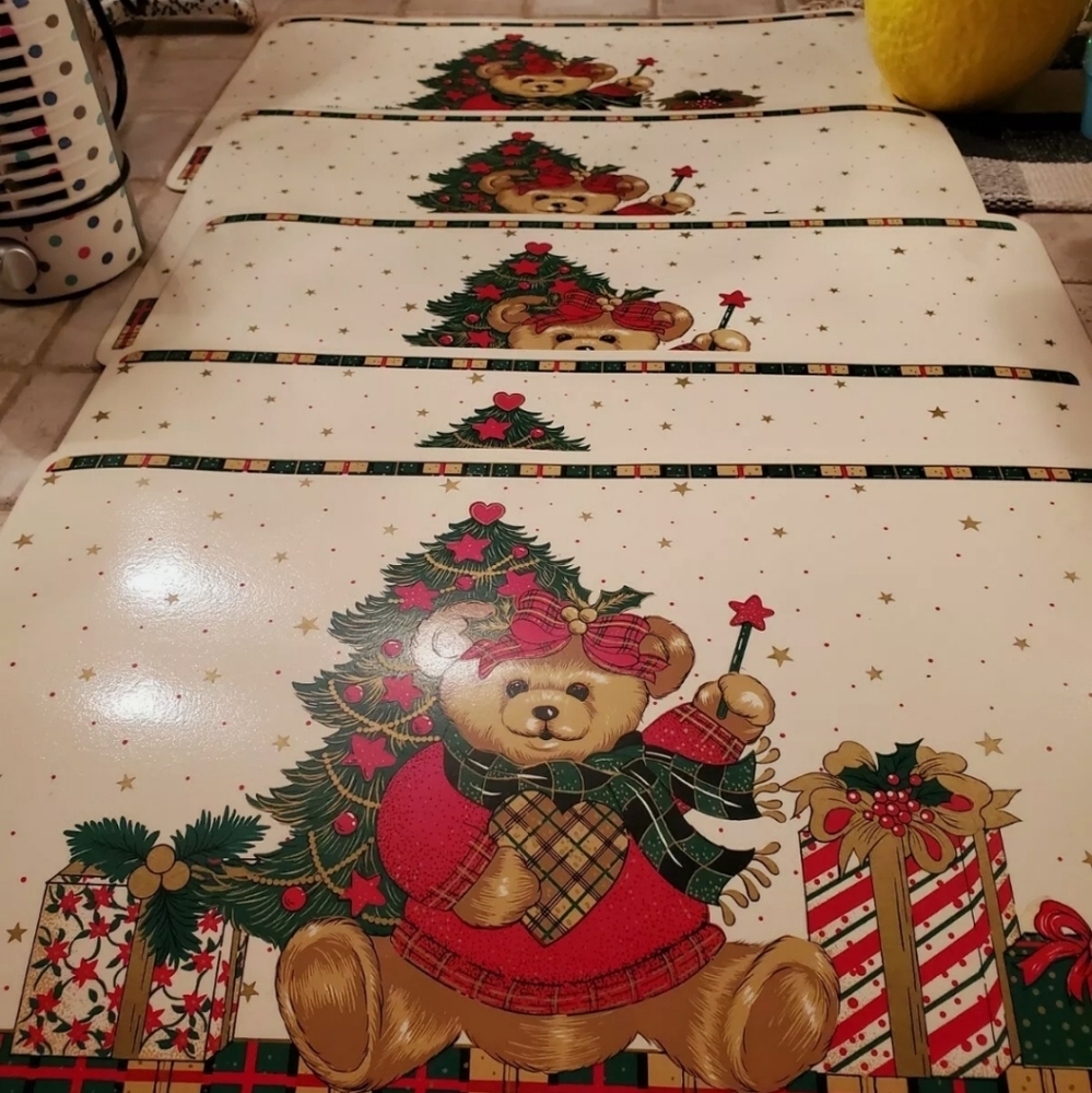 Set Of 5 Vintage BARTH & DREYFUS Christmas Bear